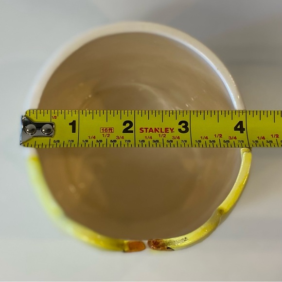 Easter Chick Yellow And Green Ceramic Planter or Candy Dish - Picture 7 of 8